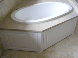 white tub surround